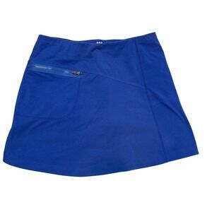 Title Nine Skirt Womens Small Blue Athletic Zipper Pocket Stretch Casual Outdoor